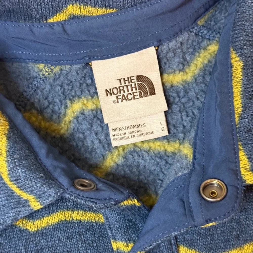 The North Face Fleece Jacket Mens Large Blue Yellow Gordon Lyons Snap Up